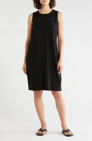 Eileen Fisher Jersey Shift Midi Dress