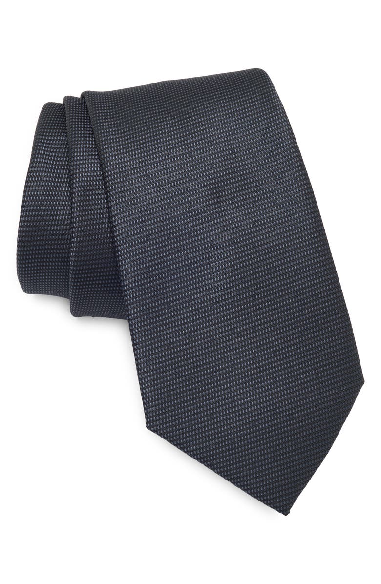 Calvin Klein Anthony Solid Tie, Main, color, Black