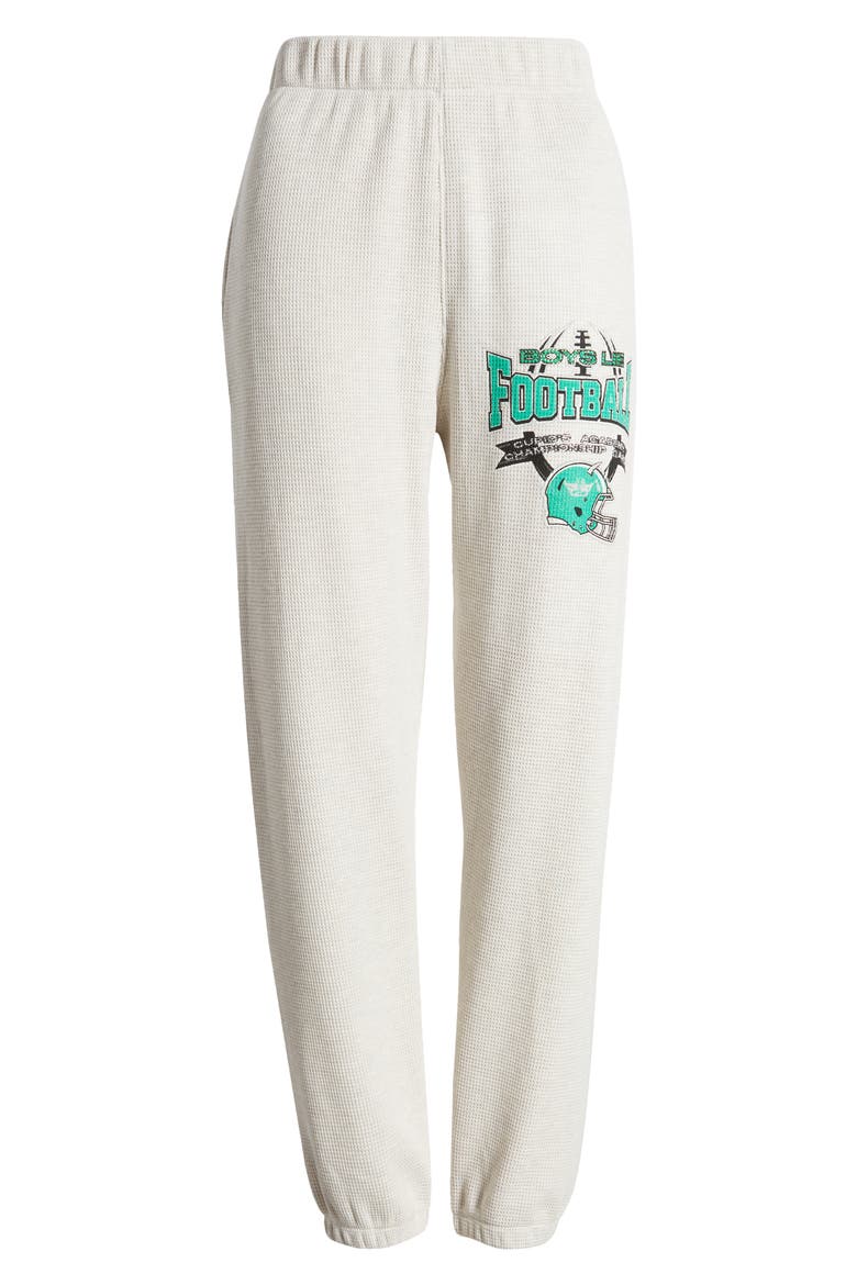 Don't Fumble Mac Waffle Knit Slim Leg Joggers, Alternate, color, GREY
