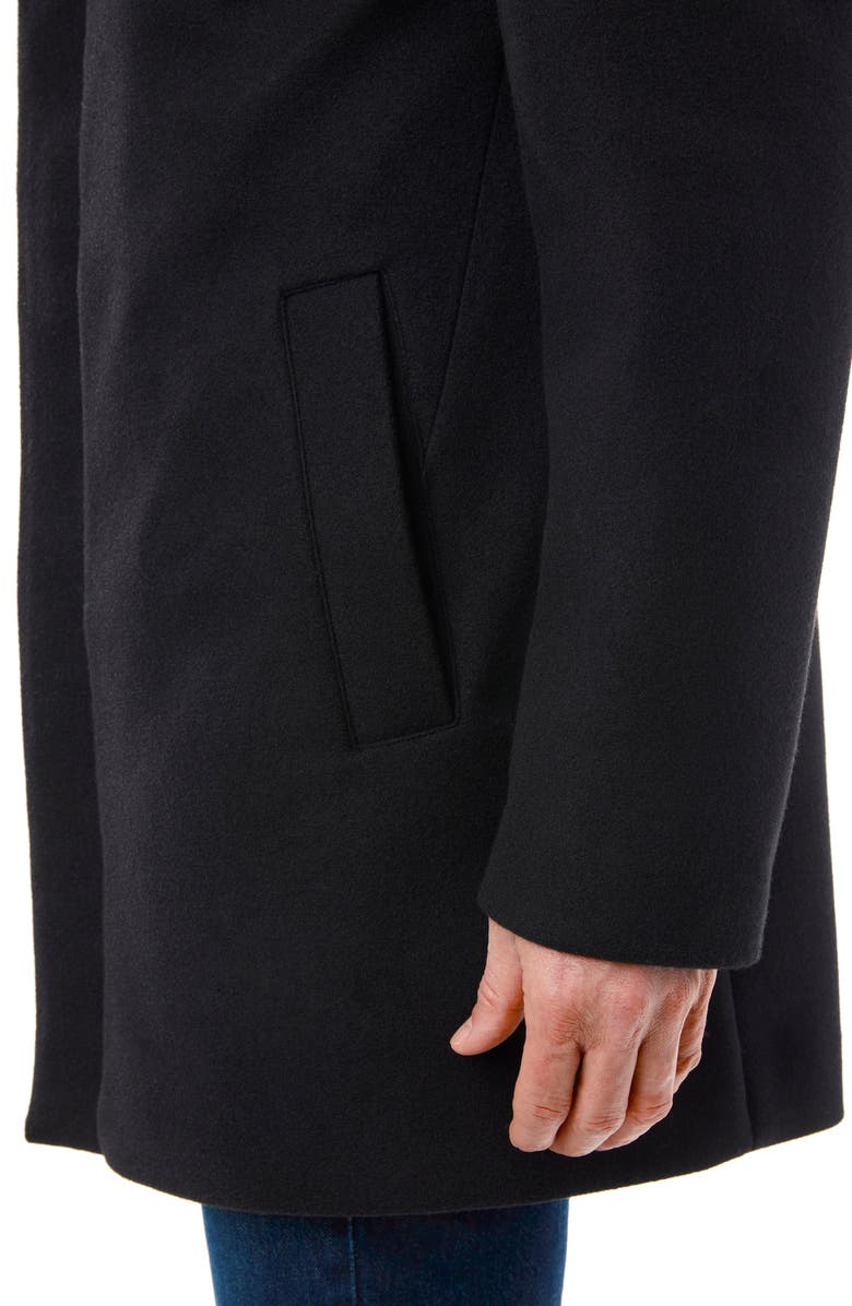 Vince Camuto Water Resistant Jacket with Removable Bib, Alternate, color, Black