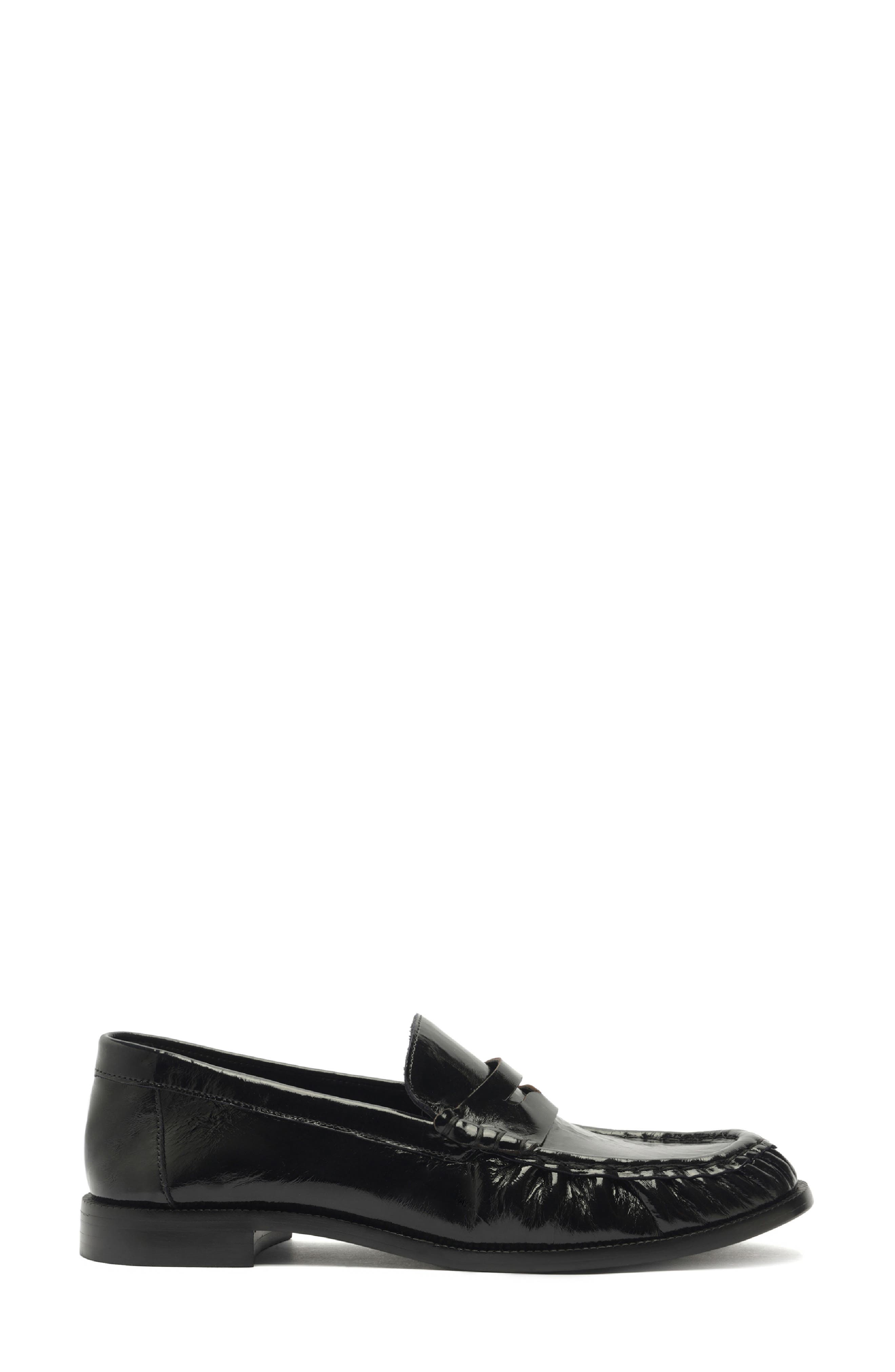 Schutz Tyche Penny Loafer, Alternate, color, Black