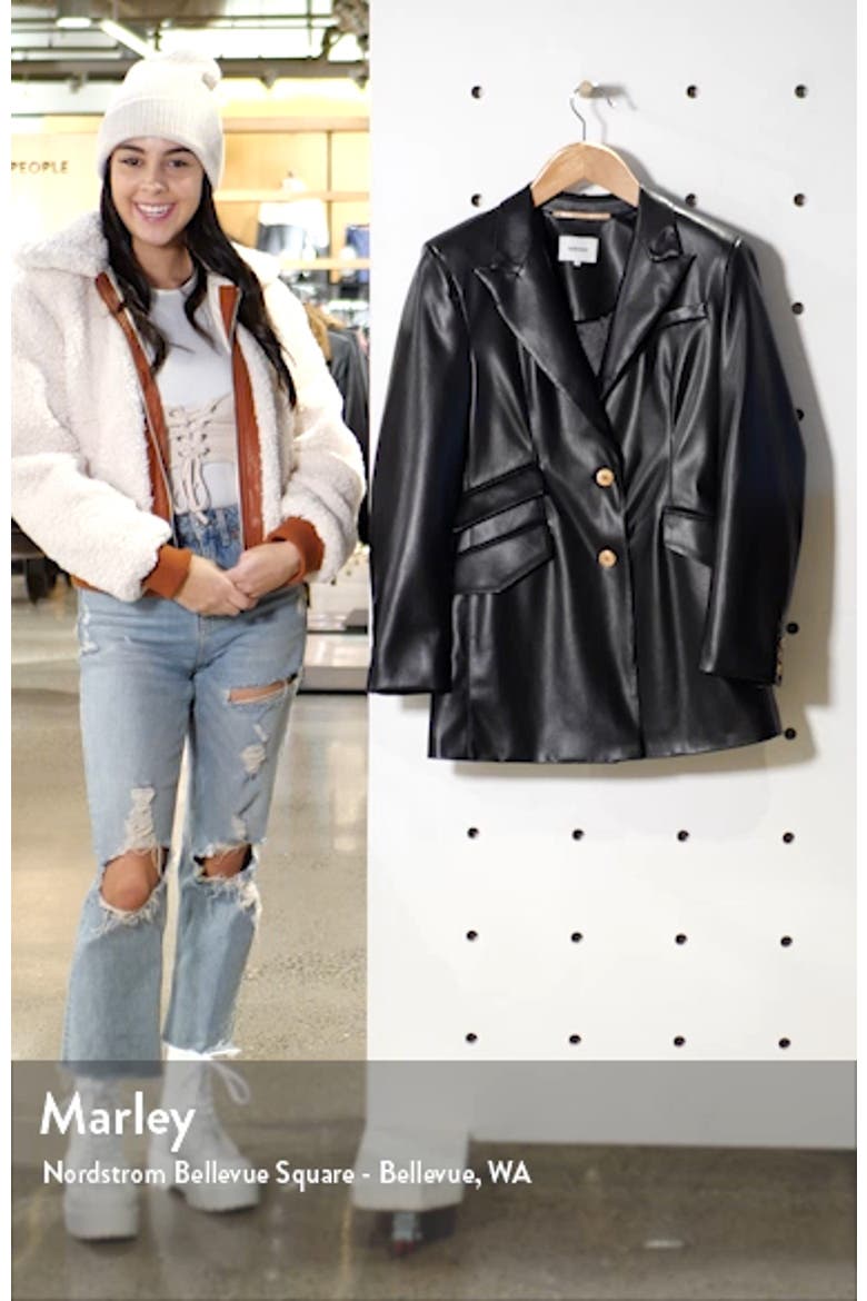 Cancun Vegan Leather Blazer video