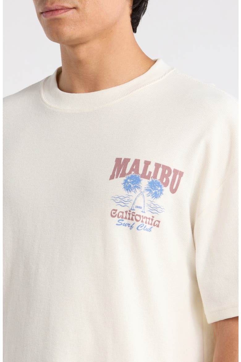 Malibu Waffle Knit T-Shirt, Alternate, color, CREAM