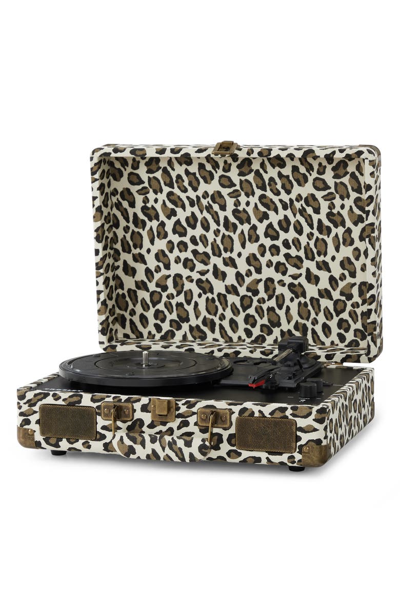Crosley Radio Cruiser Plus Bluetooth Record Player, Alternate, color, Leopard