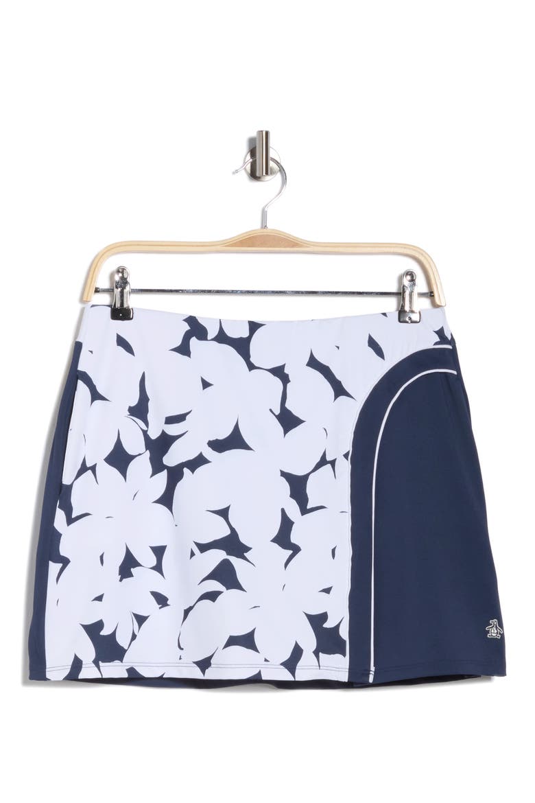 Riviera Floral Block Skort, Alternate, color, BLACK IRIS