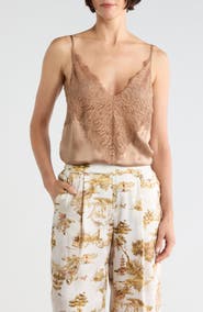 L'AGENCE Priya Lace Silk Camisole