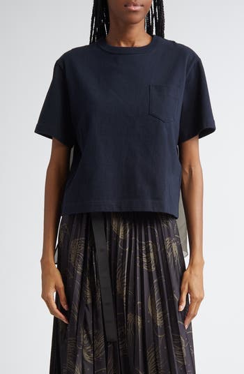 から厳選した & Twill Nylon Sacai Cotton Nordstrom | T-Shirt Jersey トップス