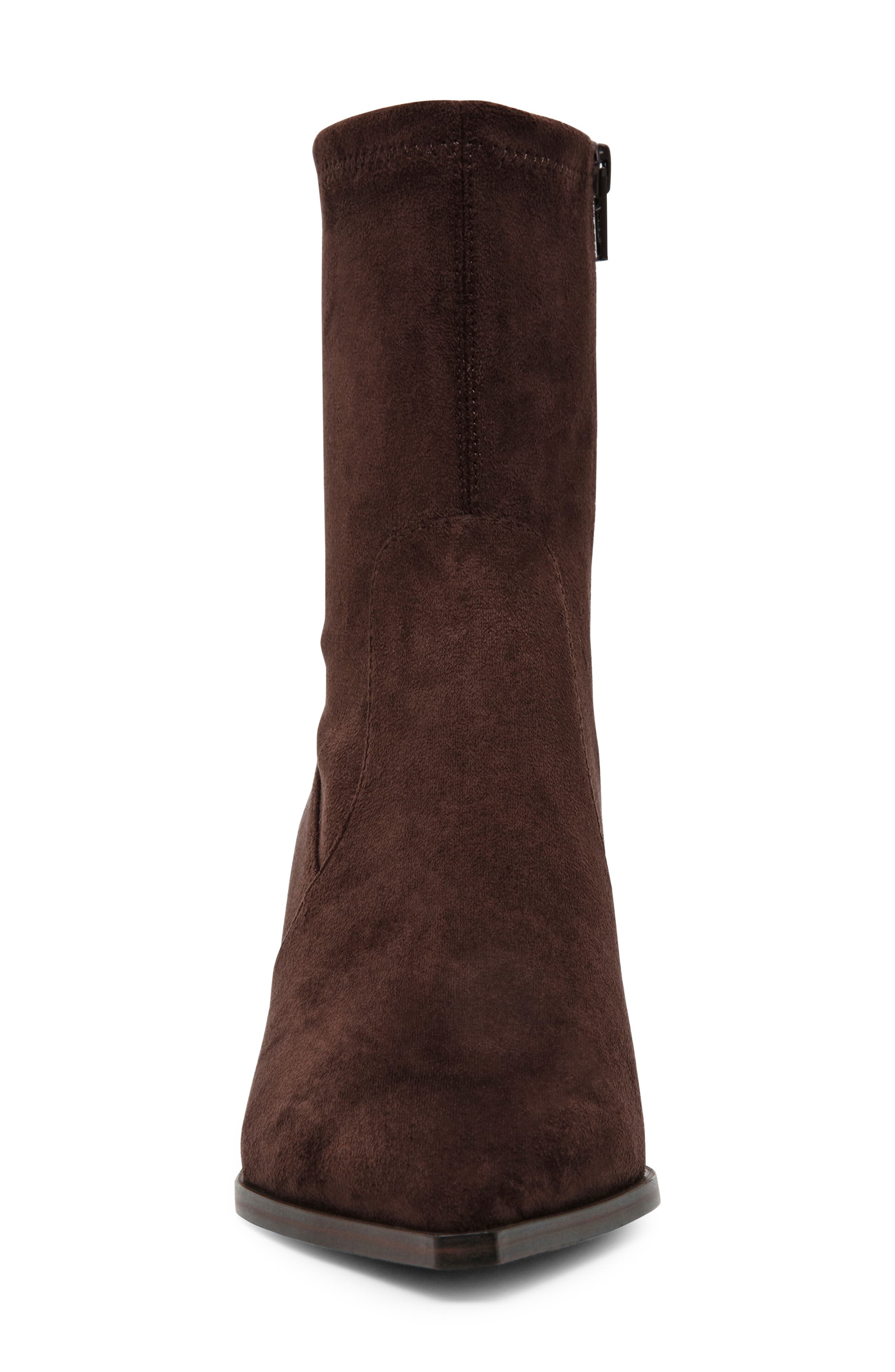 Hearda Pointed Toe Bootie, Alternate, color, BROWN