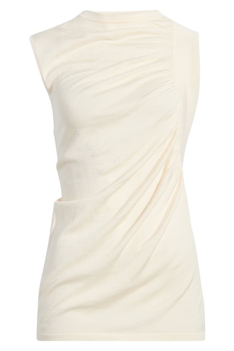 Semisheer Ruched Top, Main, color, CREAM