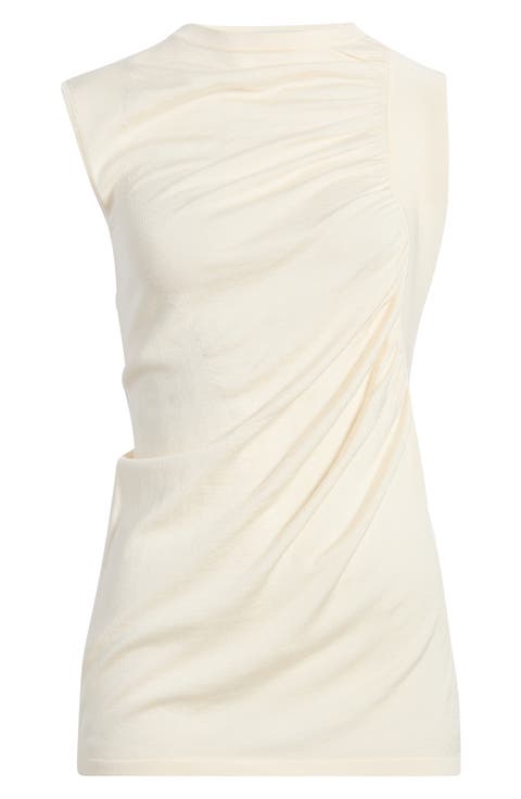 Semisheer Ruched Top