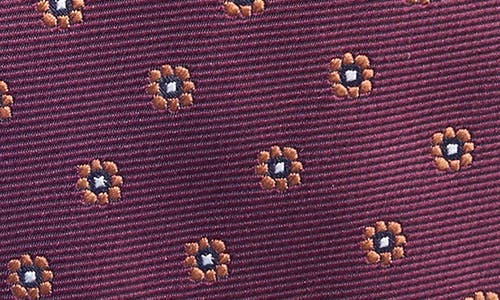 Tom Baine Floral Jacquard Tie In Red