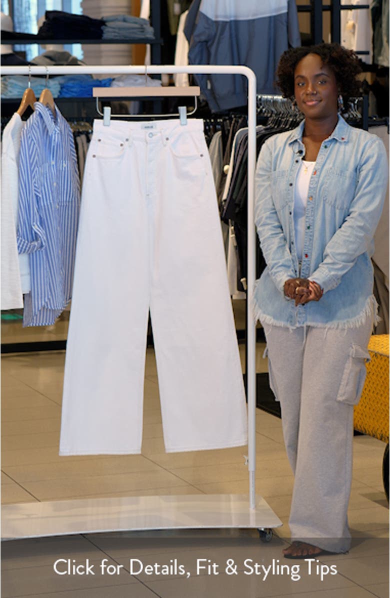 Dame High Waist Wide Leg Jeans, sales video thumbnail