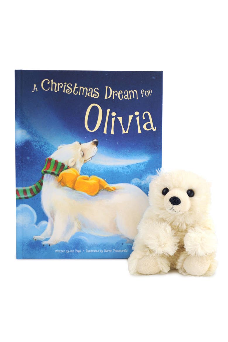 'A Christmas Dream for Me' Personalized Book & Stuffed Toy Set, Main, color, MULTI COLOR