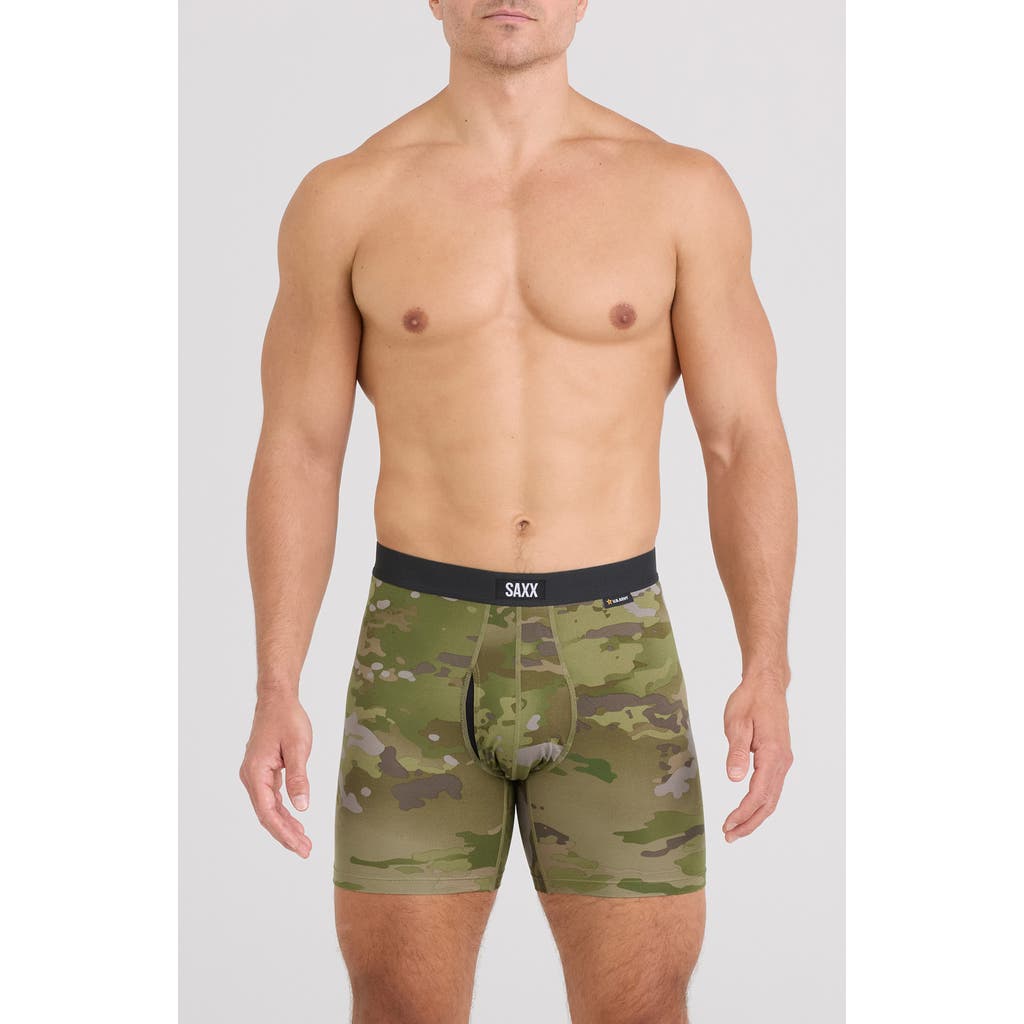 Saxx Daytripper Comfort Stretch Boxer Briefs In Green