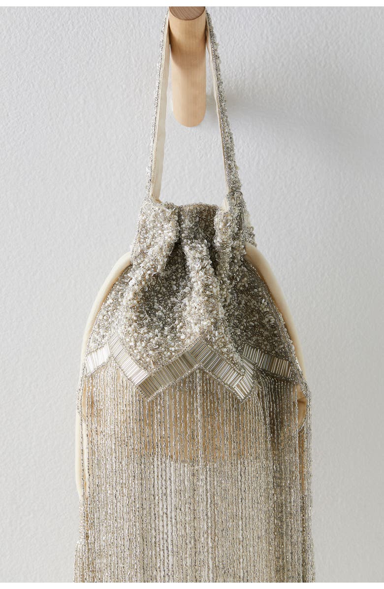 Free People Razzle Dazzle Clutch, Alternate, color, Ivory Pearl