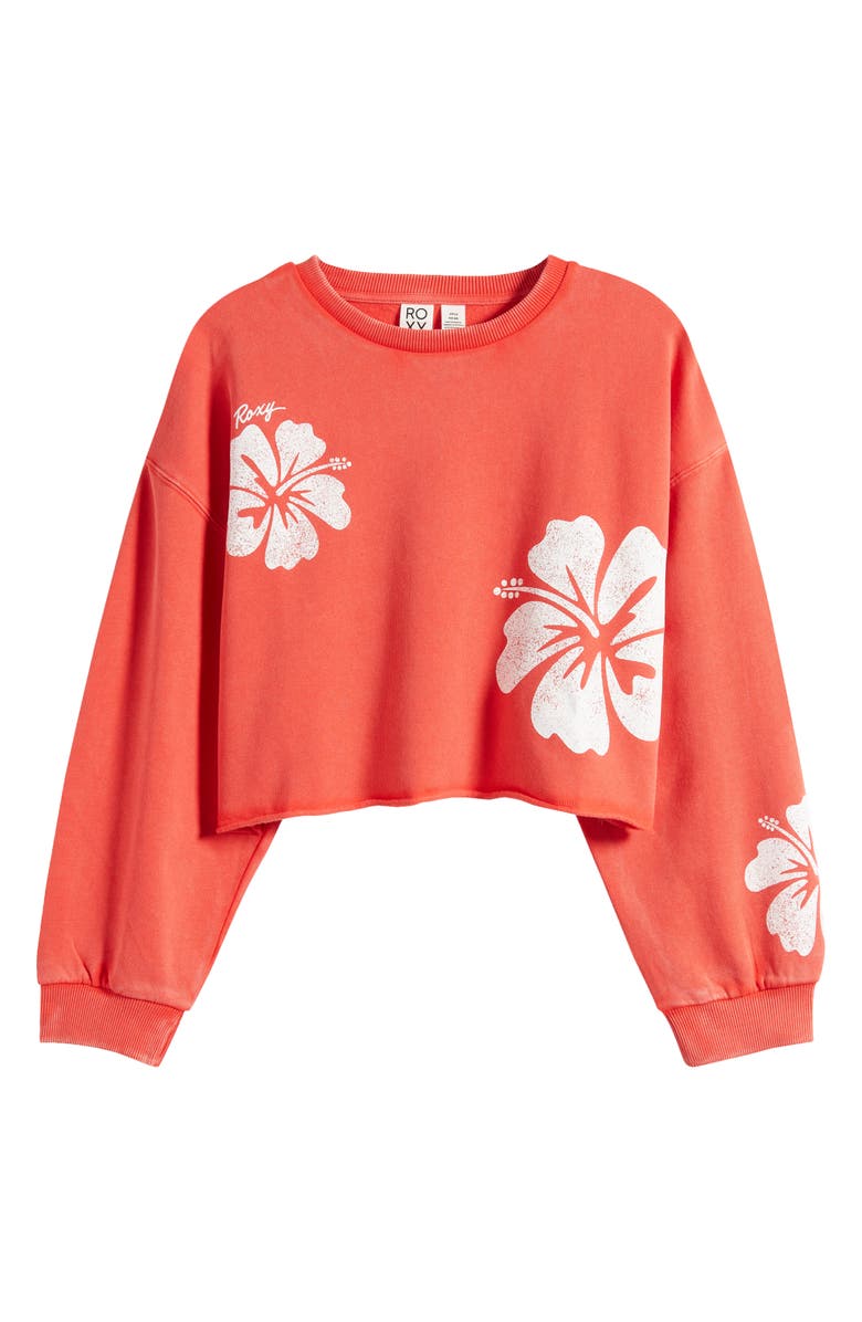 Roxy Morning Hike Crop Sweatshirt, Alternate, color,