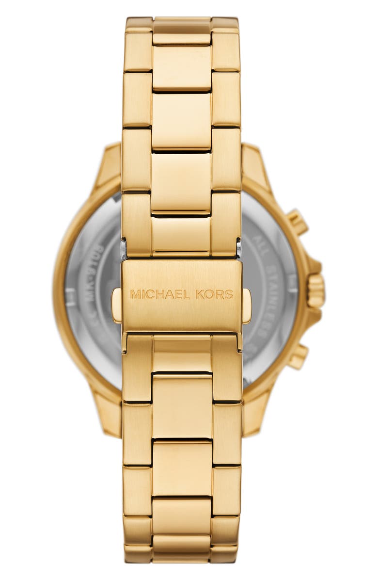 Michael Kors Grayson Chronograph Bracelet Watch, 43mm, Alternate, color, Gold