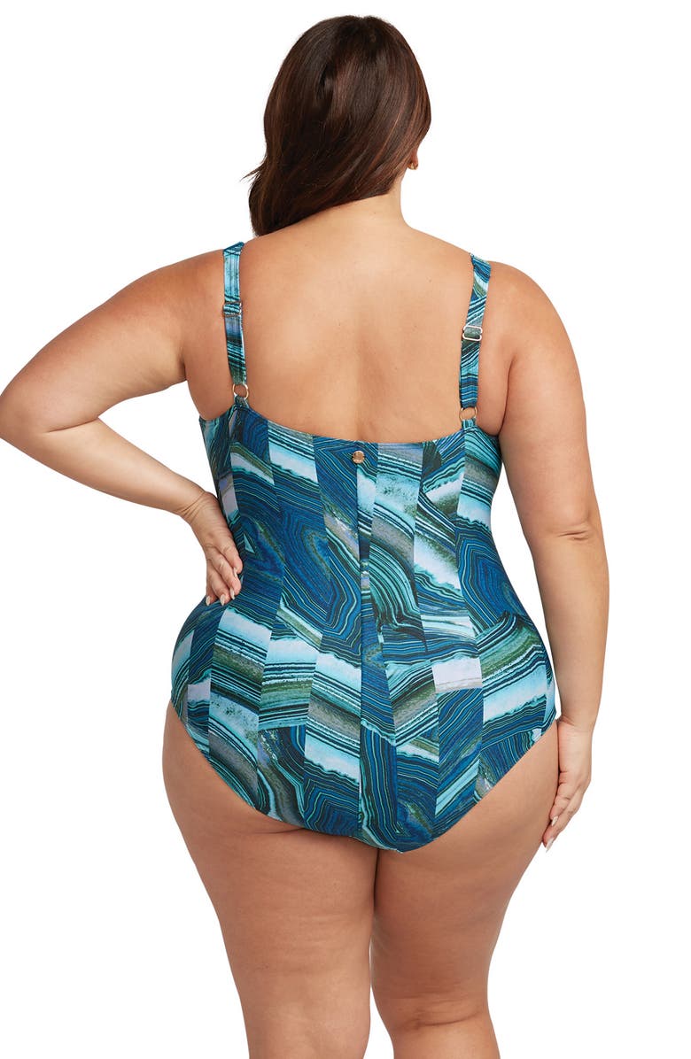 Artesands Chalcedony Monet DD- & E-Cup Underwire One-Piece Swimsuit, Alternate, color, 