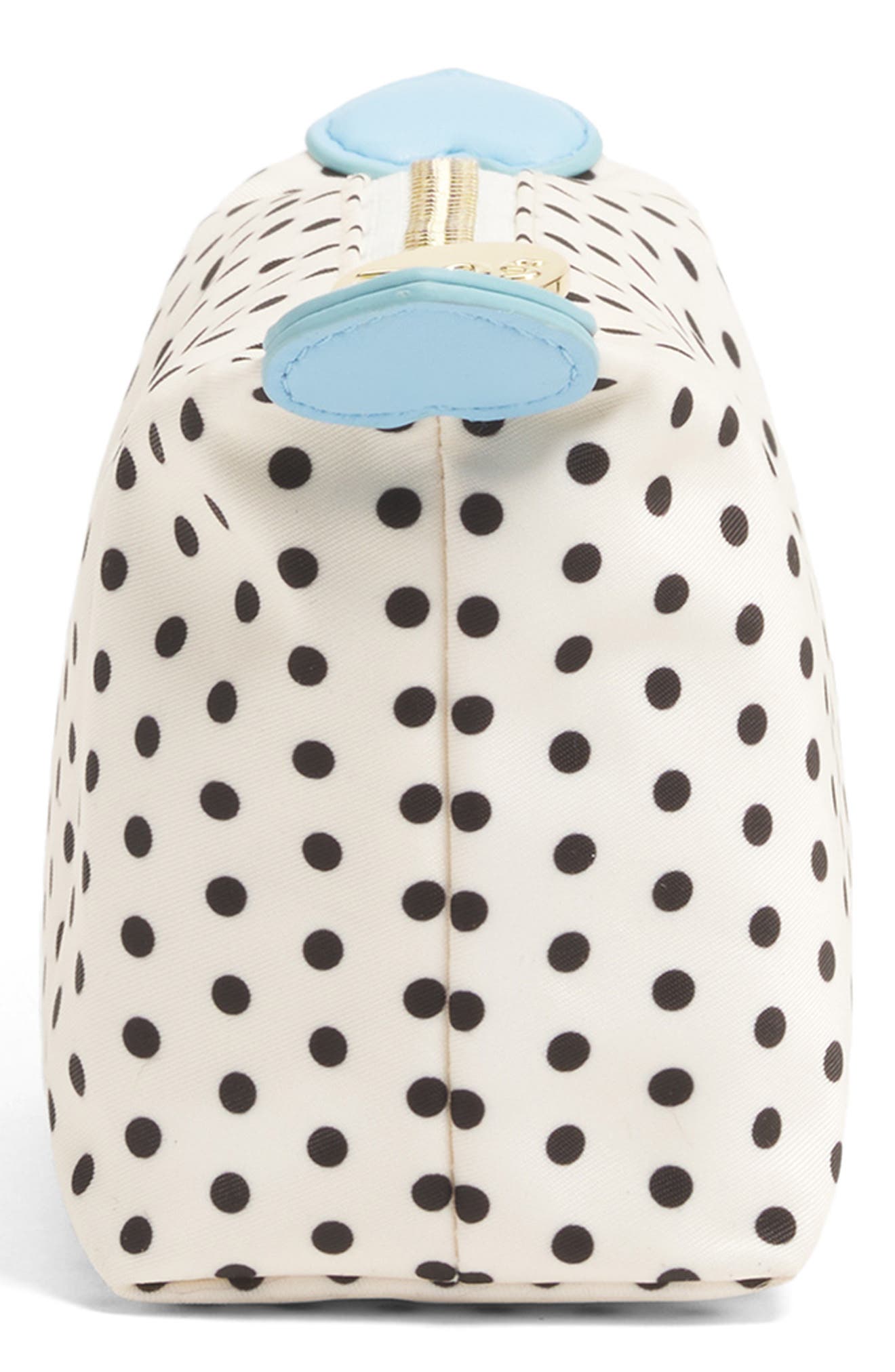 Stoney Clover Lane Nylon Dot Print Pouchette, Alternate, color, Small Dot Black Base