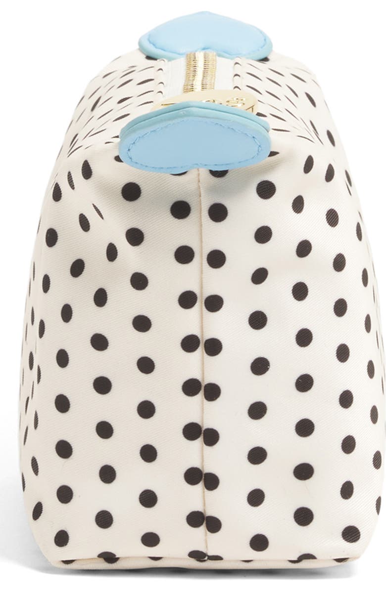 Stoney Clover Lane Nylon Dot Print Pouchette, Alternate, color, Small Dot Black Base