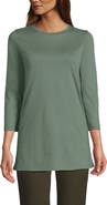 Lands' End 3/4 Sleeve Cotton Supima Tunic