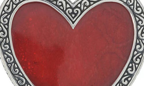 Samuel B. Bali Design Heart Pendant In Red