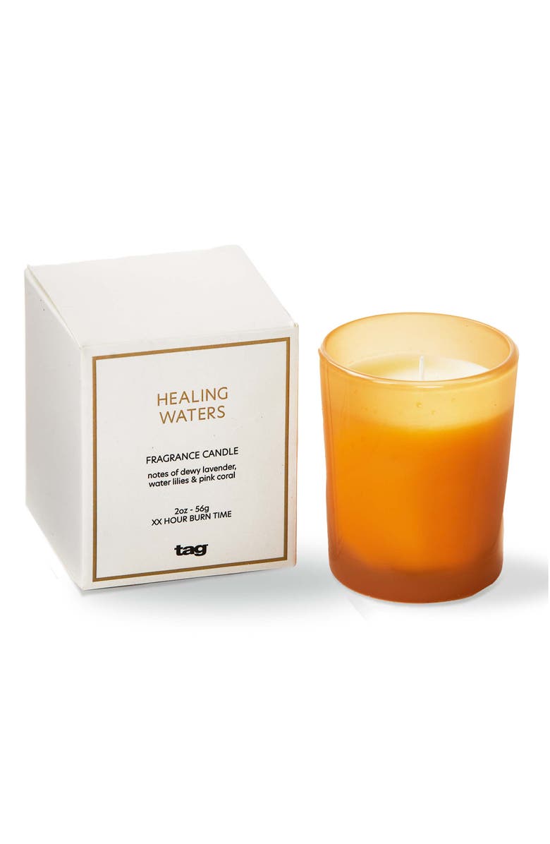 tag Healing Waters Blush Votive Candle Scented Everyday Use, Main, color, Pink