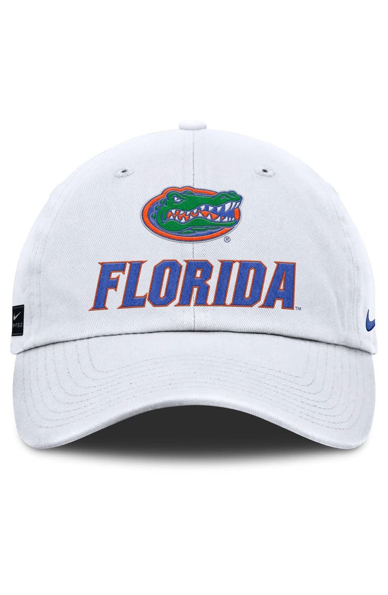 Nike Men's Nike White Florida Gators 2025 Sideline Club Adjustable Hat, Alternate, color, 