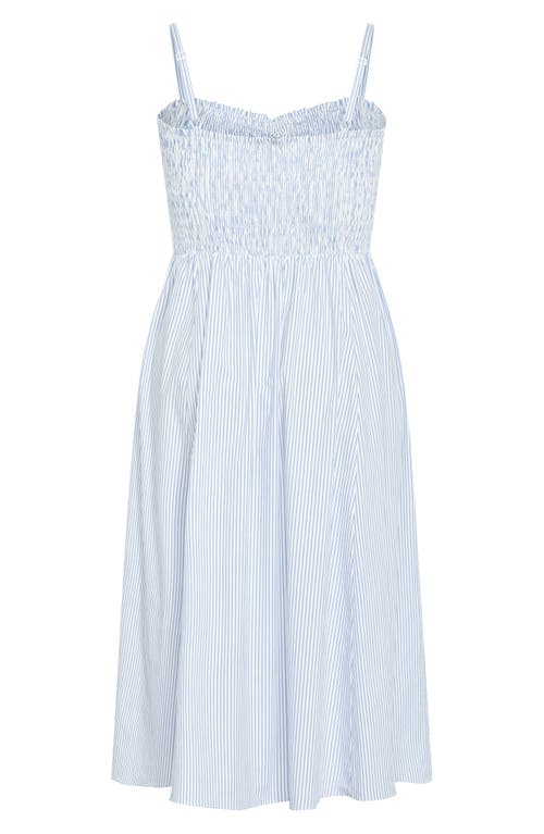 City Chic Vacation Stripe Sleeveless Maxi Dress