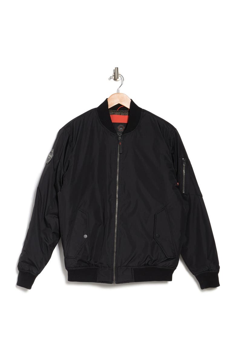 HAWKE & CO Zip Bomber Jacket, Alternate, color,