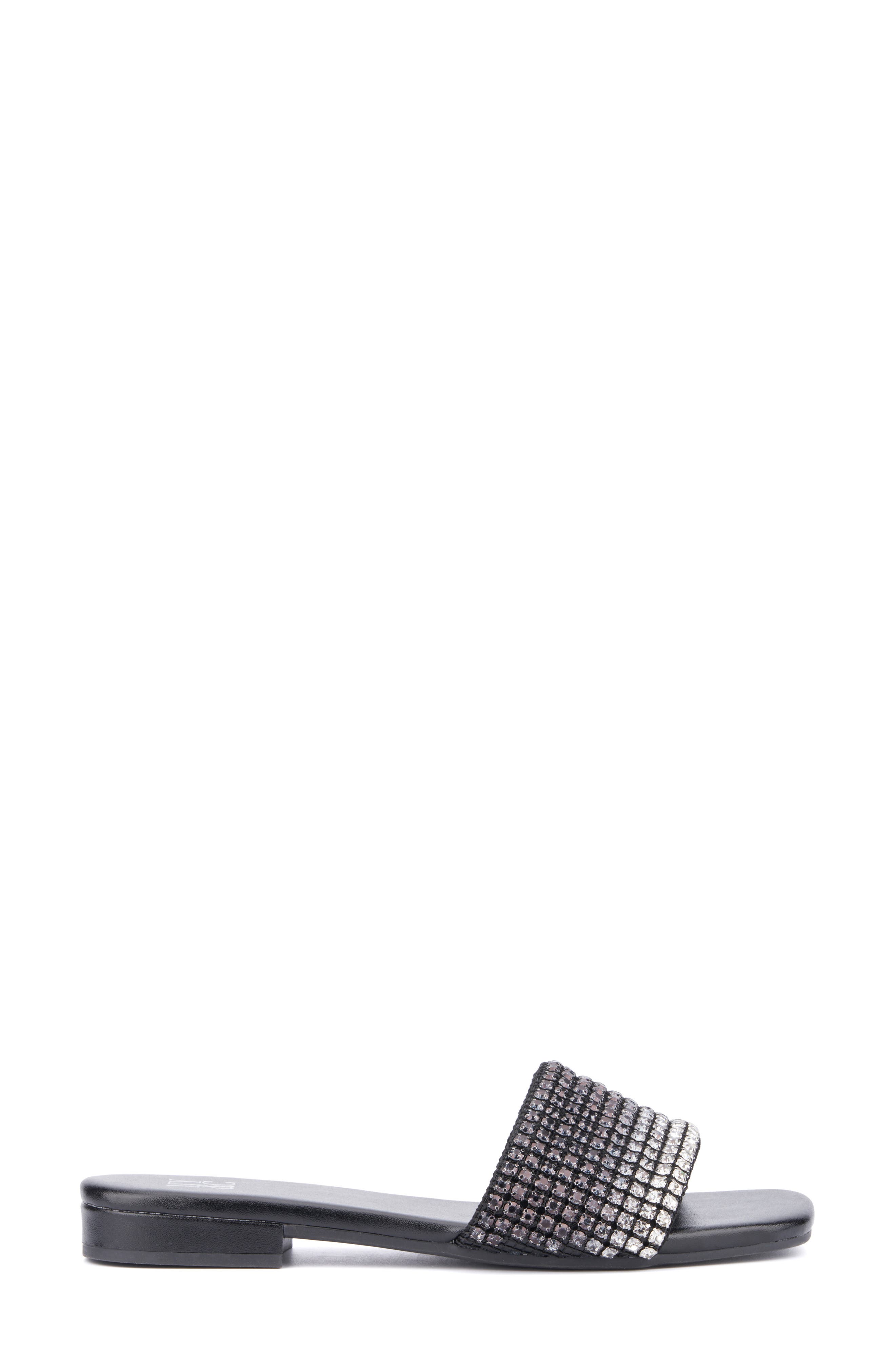 NEW YORK AND COMPANY Gracie Rhinestone Slide Sandal, Alternate, color, 
