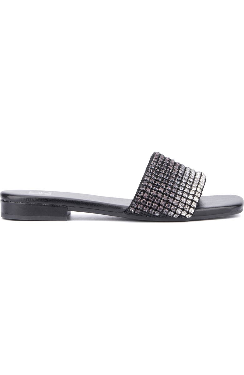 NEW YORK AND COMPANY Gracie Rhinestone Slide Sandal, Alternate, color,
