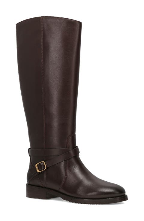 Melissa Button Knee High Riding Boot (Women)