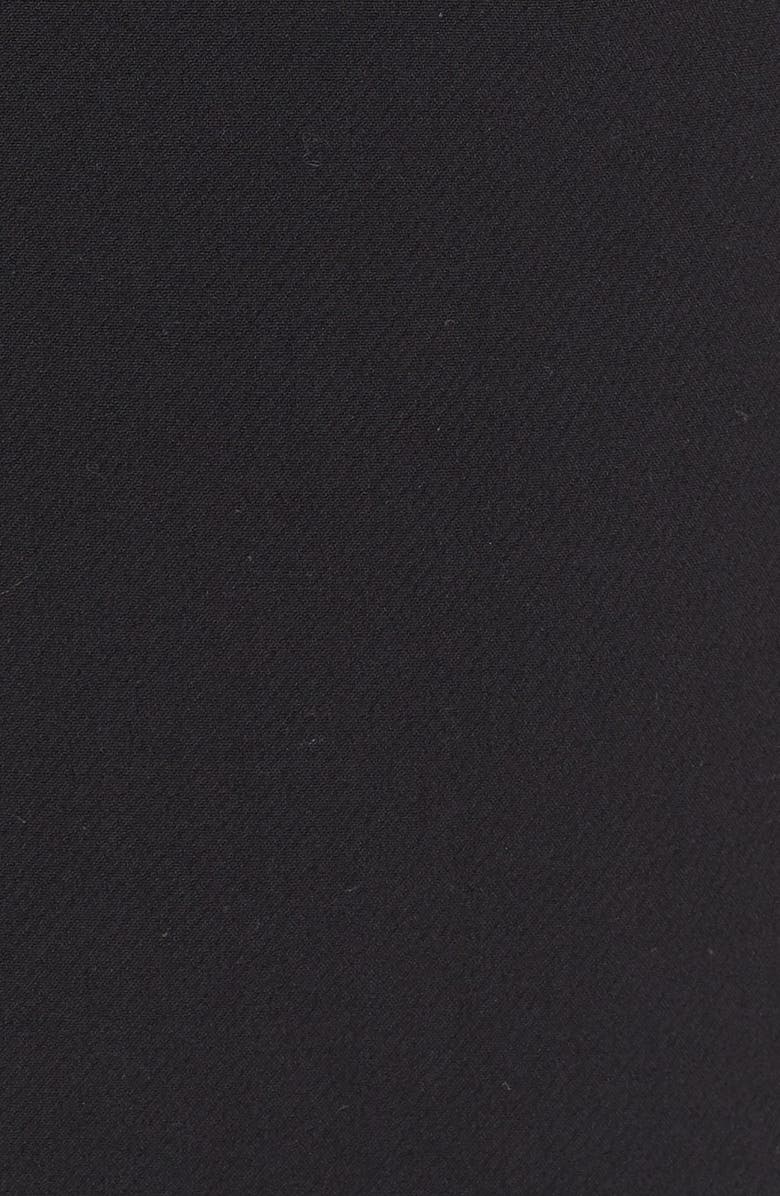 Alice + Olivia 'Ericka' Leather Inset Faux Wrap Skirt, Alternate, color, 