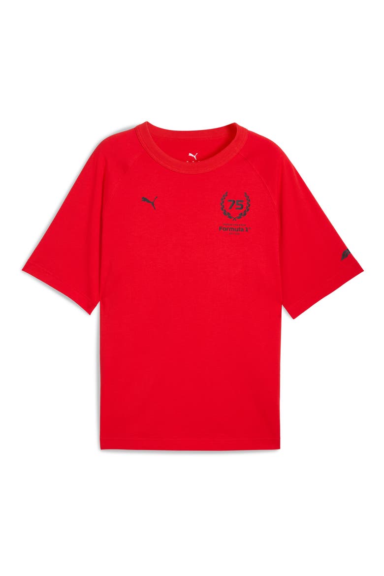 F1 75 Years Cotton Graphic T-Shirt, Alternate, color, POP RED