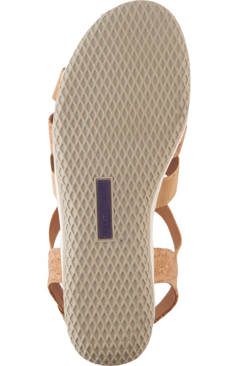 David Tate Quilt Slingback Sandal, Alternate, color, Cork