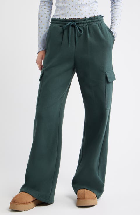 Baggy Wide Leg Cargo Sweatpants