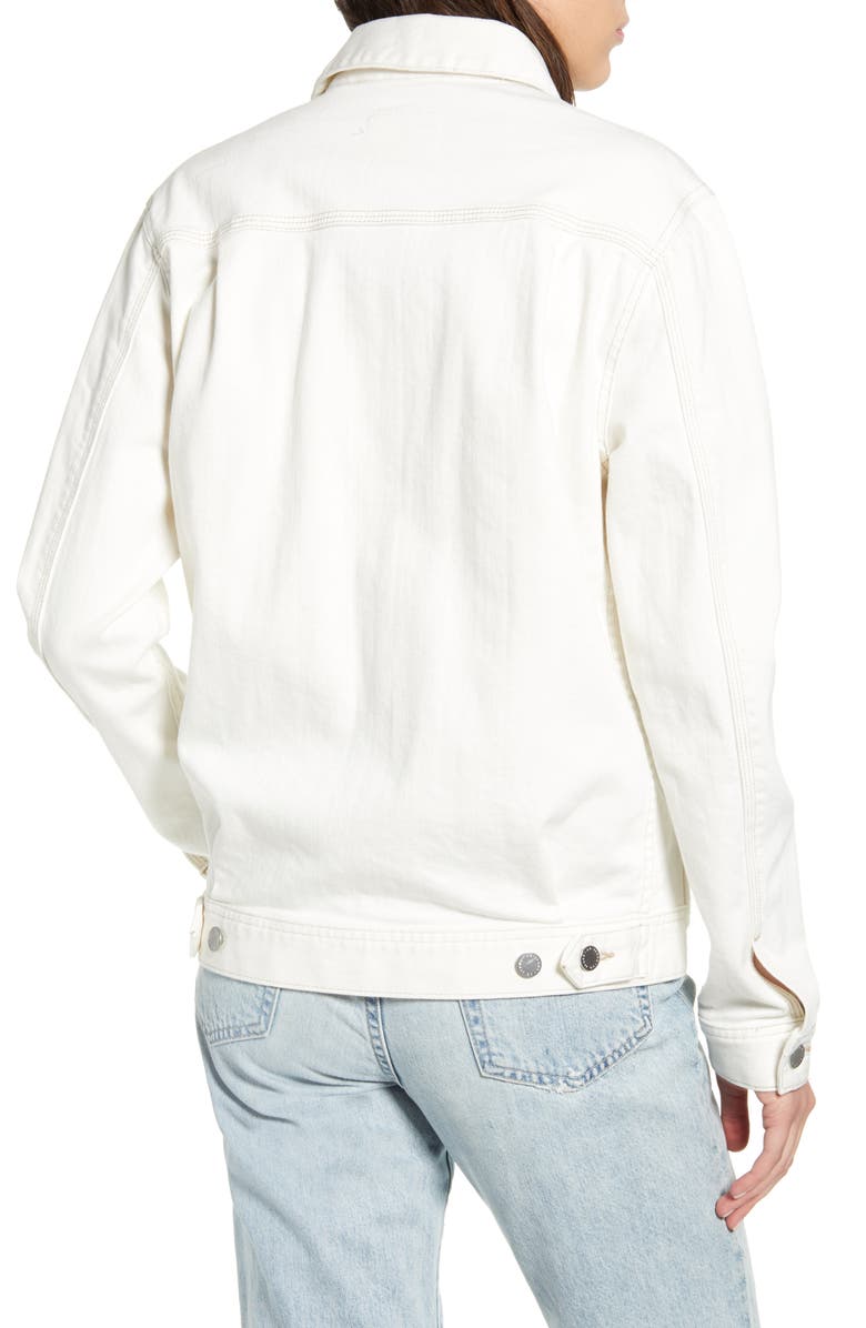 AG Omaha Denim Jacket, Alternate, color, Moderne White