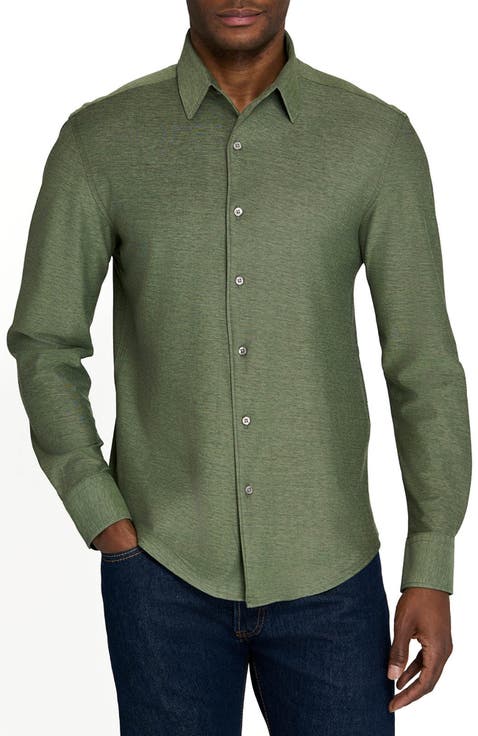 Solid Mapleton Luxe Cross Dyed Long Sleeve Shirt