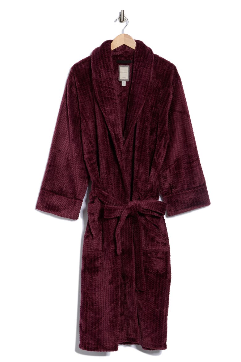 Shinny Mosaic Robe, Alternate, color, WINE