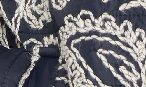 Nic + Zoe Nic+zoe Embroidered Puffer Jacket In Blue