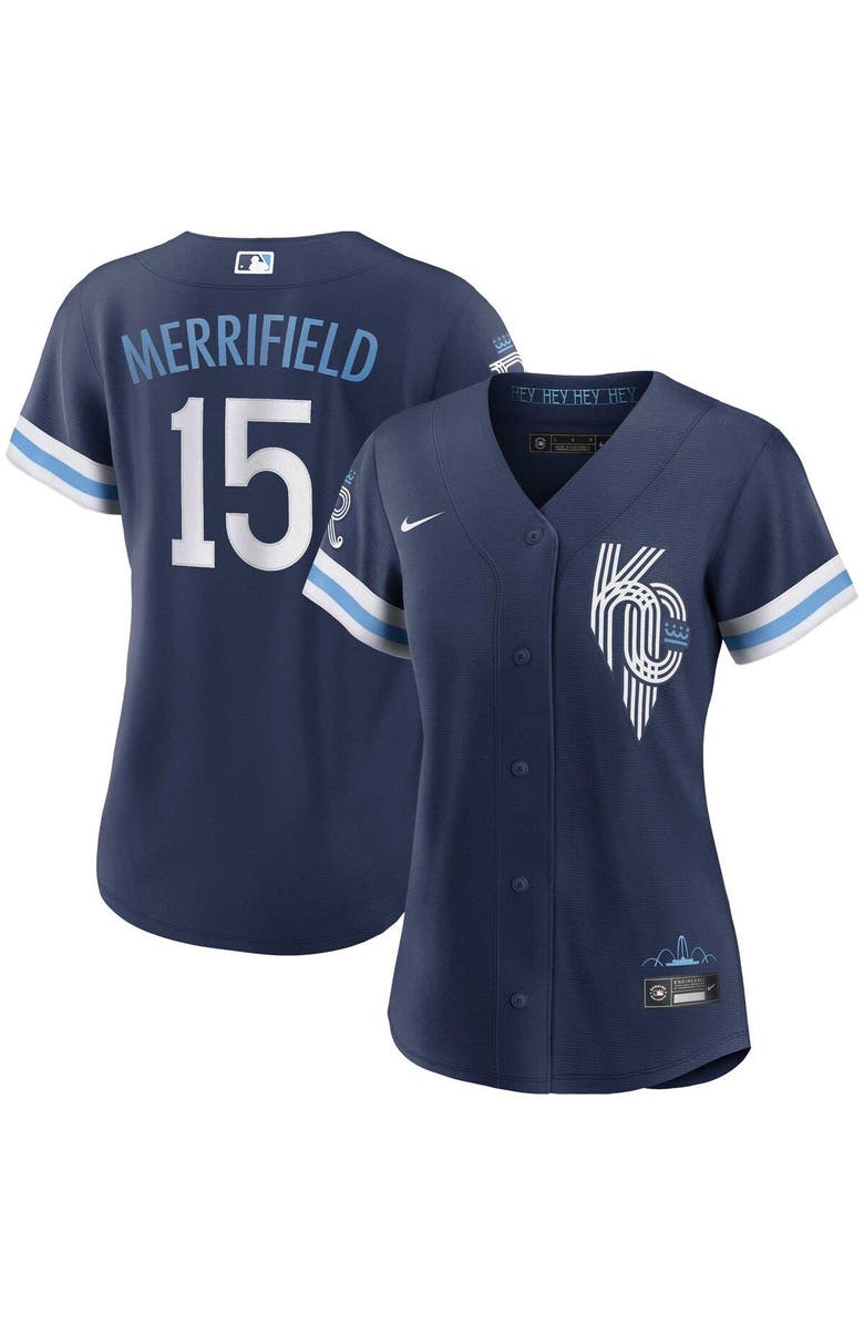 Nike Women's Nike Whit Merrifield Navy Kansas City Royals City Connect Replica Player Jersey, Main, color, 
