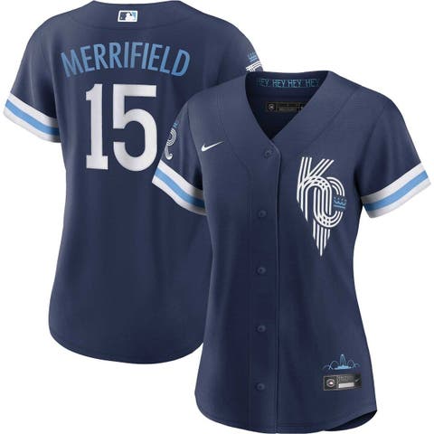 Women's Nike Whit Merrifield Navy Kansas City Royals City Connect Replica Player Jersey
