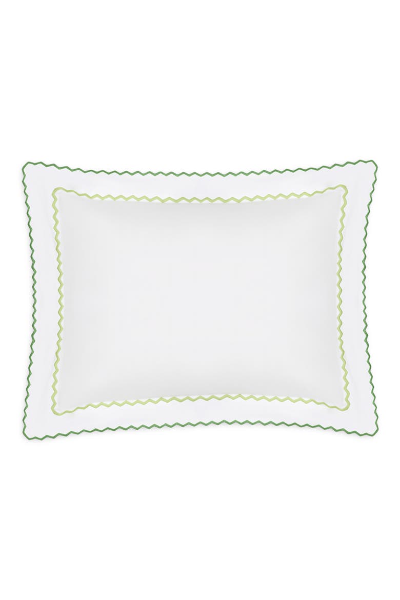 Axel Embroidered Boudoir Pillow Sham, Main, color, SPRING GREEN