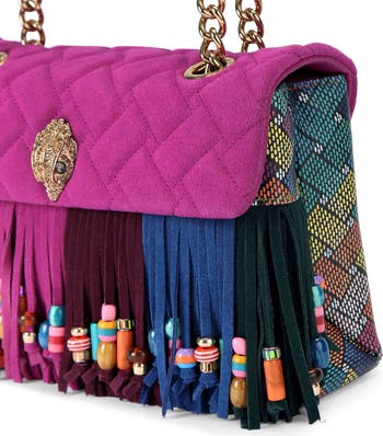 Kensington Leather Fringe Crossbody Bag