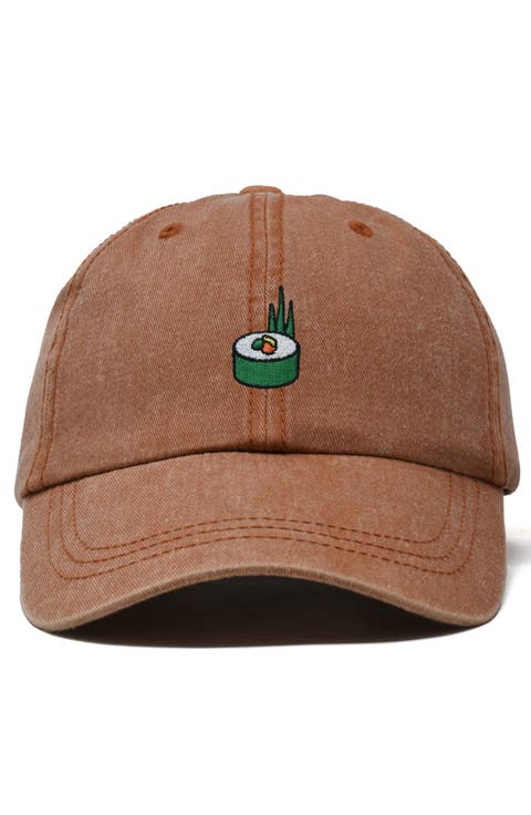 Sushi Roll Embroidered Dad Hat