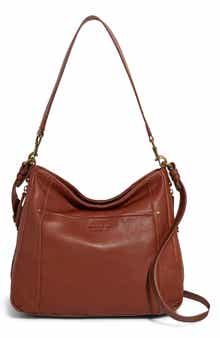 AMERICAN LEATHER CO. Austin Convertible Leather Shoulder Bag