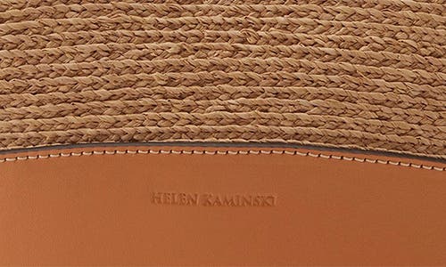 Helen Kaminski Duna Woven Raffia Tote Bag In Nougat/sunset
