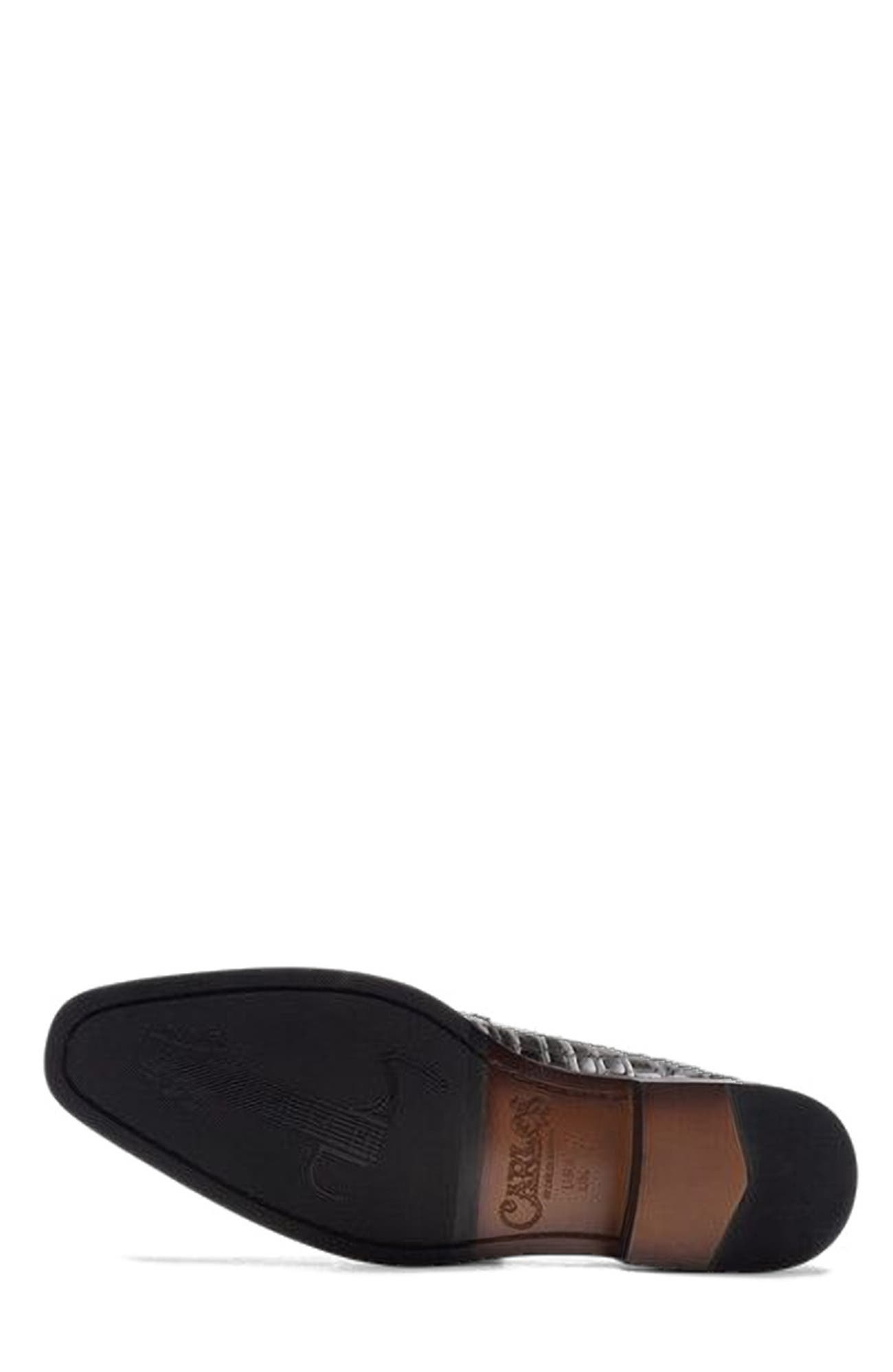 CARLOS SANTANA Nocturne Penny Loafer, Alternate, color, Grey Croco Print