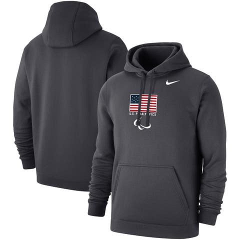 Men's Nike Anthracite Team USA Fleece Pullover Hoodie